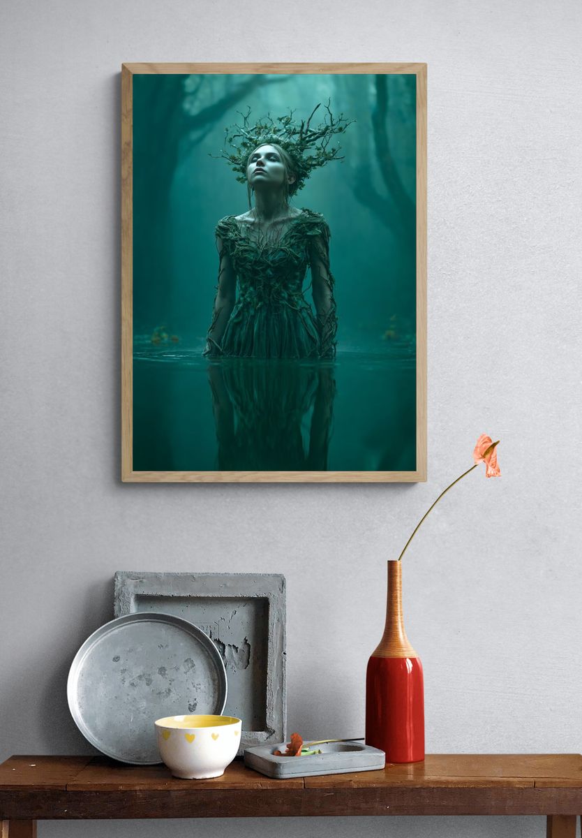 Enchanted Forest Spirit — Fine Art Print. — room view 3