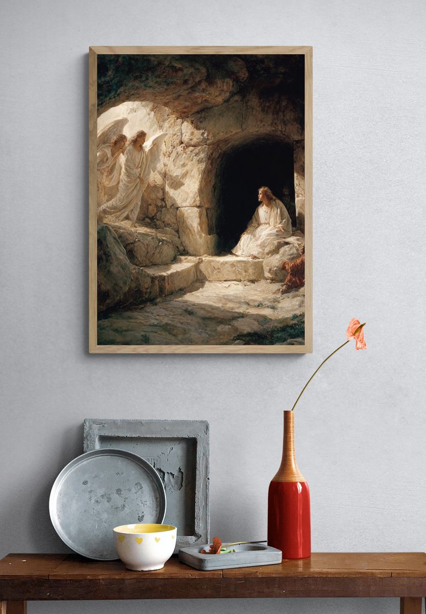 Angel at the Tomb — Fine Art Print. — room view 3