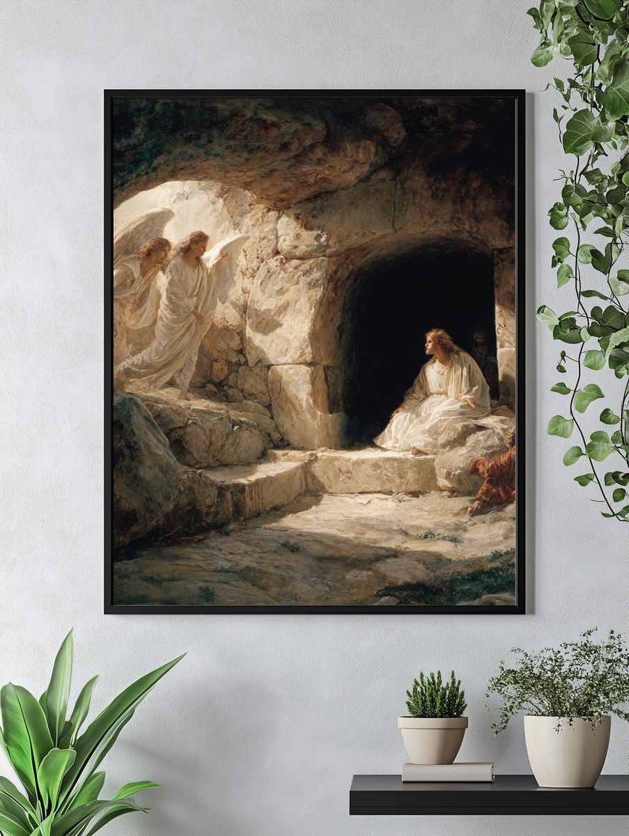 Angel at the Tomb — Fine Art Print. — room view 4