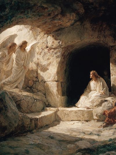 Angel at the Tomb — Fine Art Print. poster print
