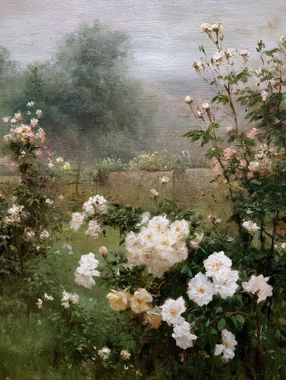 Blooming Roses — Fine Art Print. poster — fine-art art