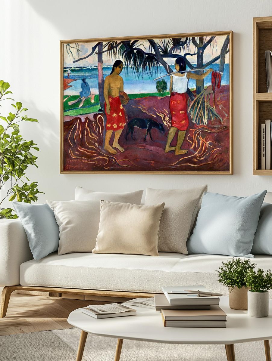 Tahiti Beach Scene — Fine-Art Print. — room view 2