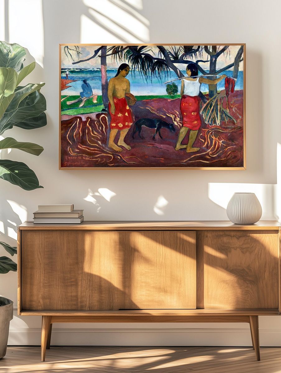 Tahiti Beach Scene — Fine-Art Print. — room view 3
