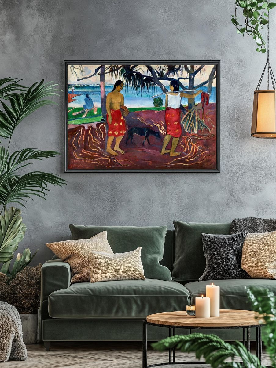 Tahiti Beach Scene — Fine-Art Print. — room view 4