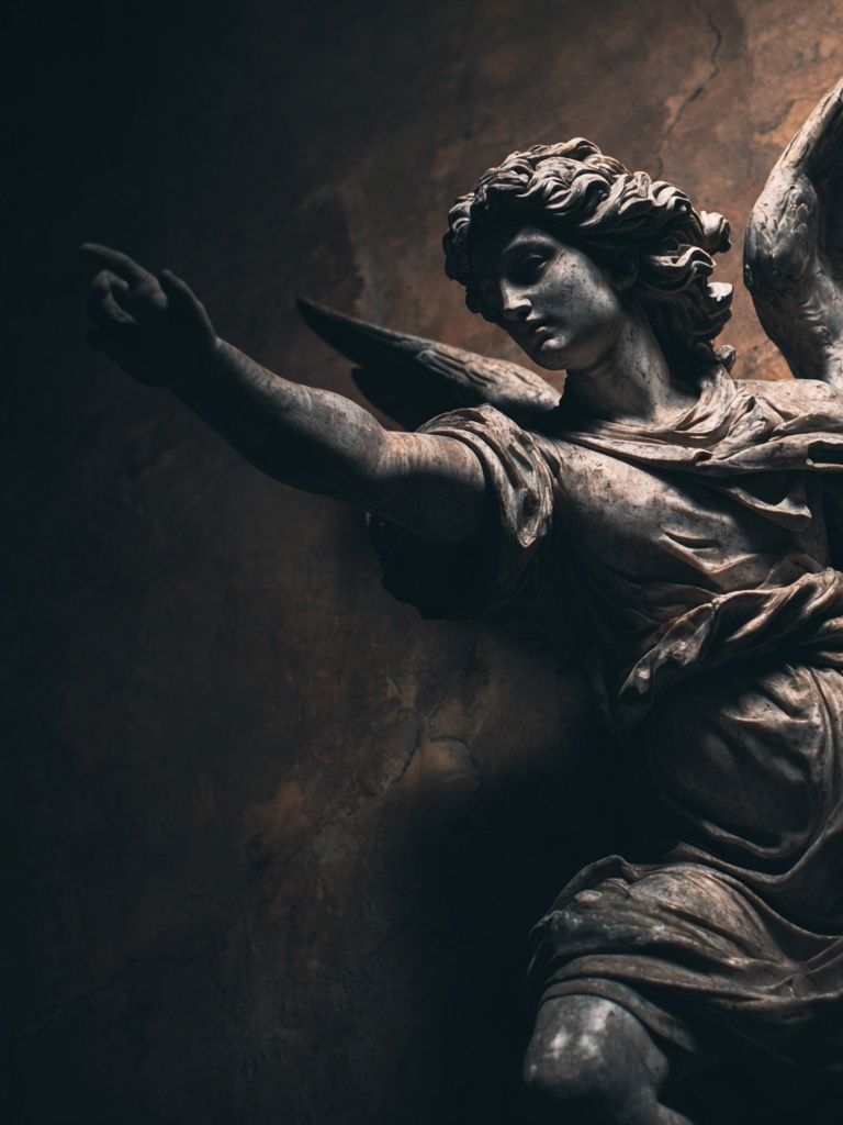 Angel Sculpture — Fine Art Print. poster detail