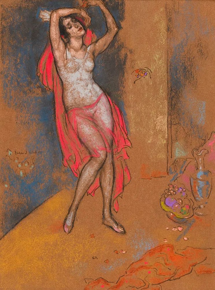 Dancer in Red — Fine Art Print. poster detail