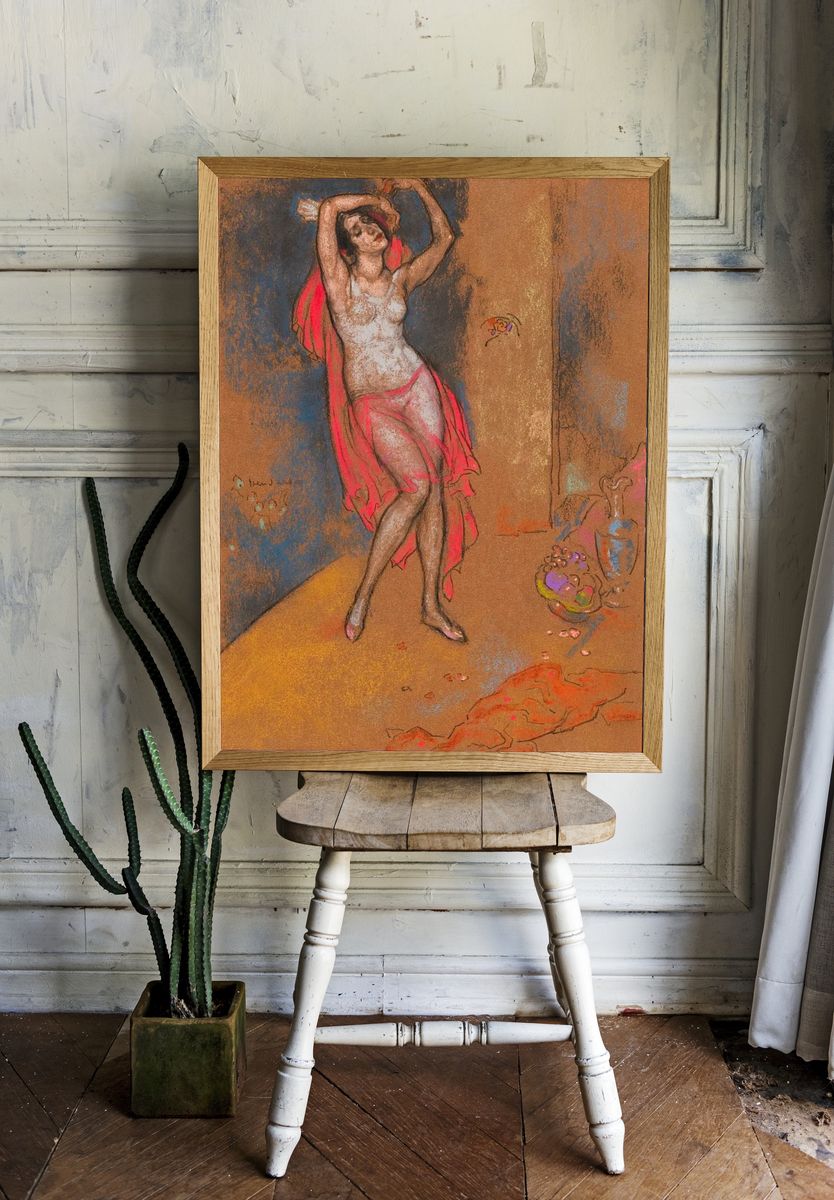 Dancer in Red — Fine Art Print. — room view 1