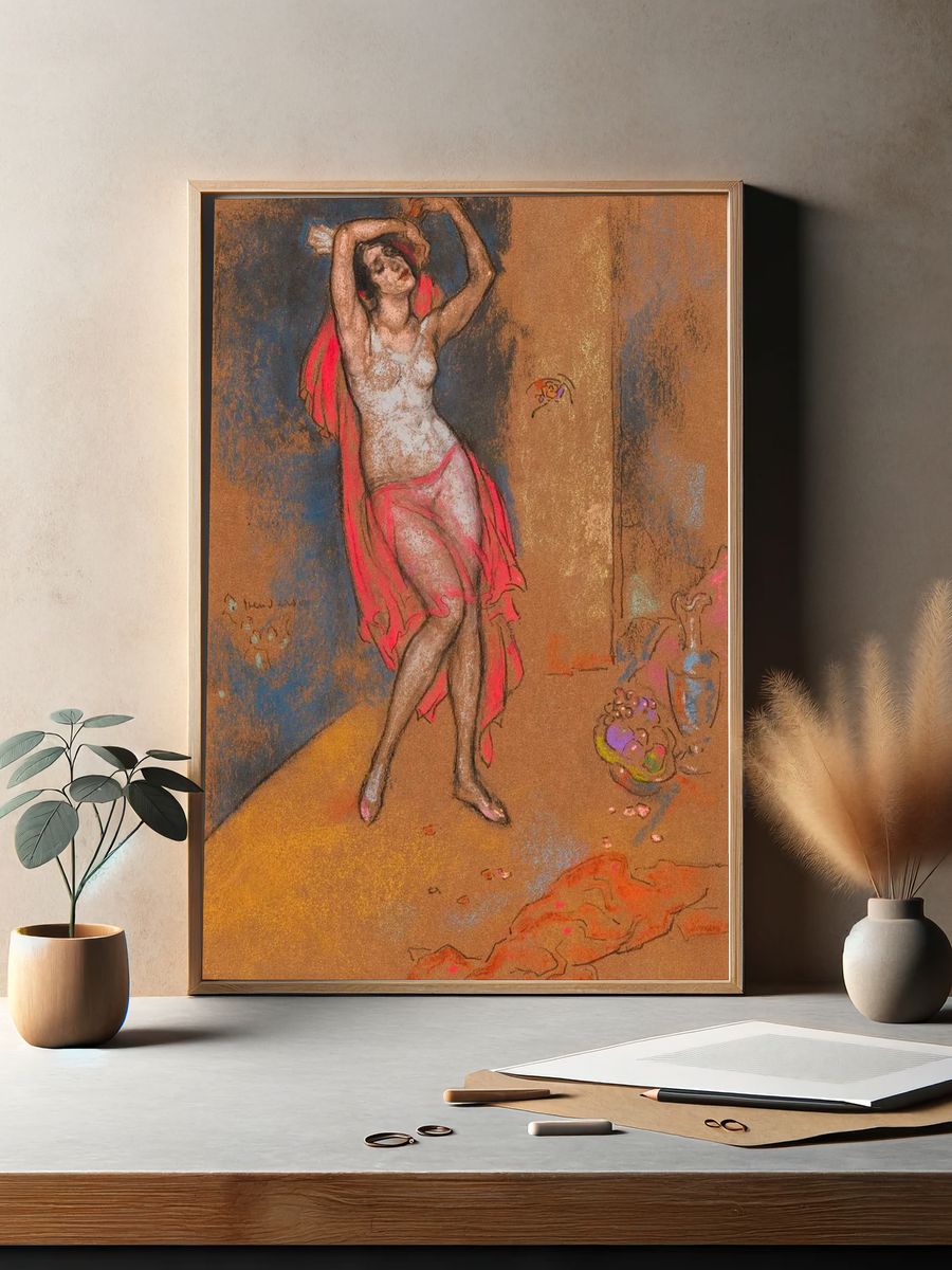 Dancer in Red — Fine Art Print. — room view 2