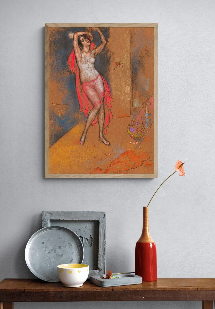 Dancer in Red — Fine Art Print. — room view 3