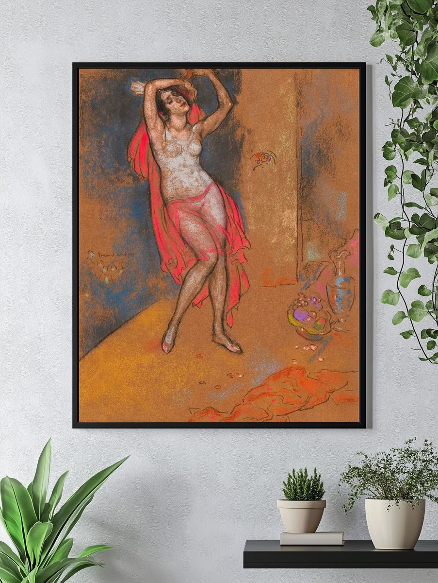 Dancer in Red — Fine Art Print. — room view 4
