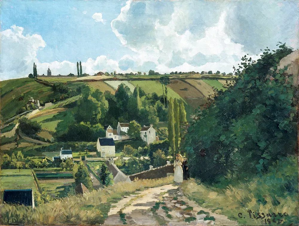 Jalais Hill, Pontoise (1867) Camille. poster — fine-art art