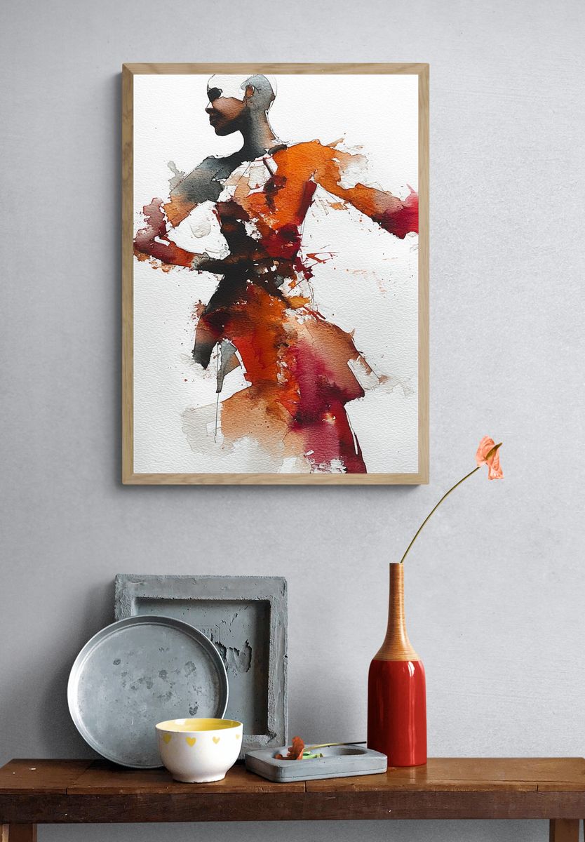 Elegant Fashion Illustration Poster. — room view 3
