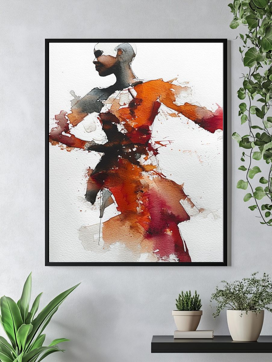 Elegant Fashion Illustration Poster. — room view 4