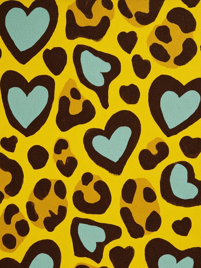 Leopard Hearts Pop-Art Poster. poster detail