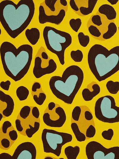 Leopard Hearts Pop-Art Poster. poster print