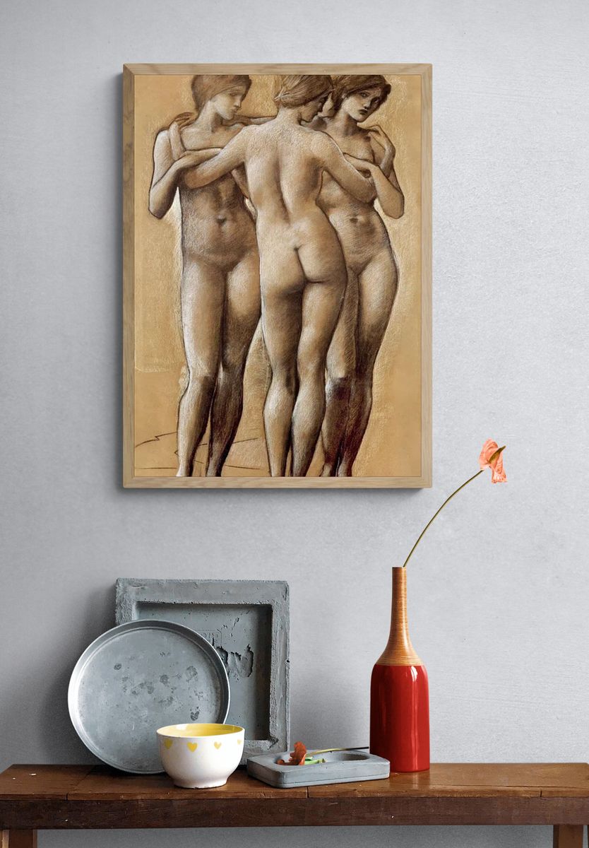 Three Graces — Fine Art Print. — room view 3