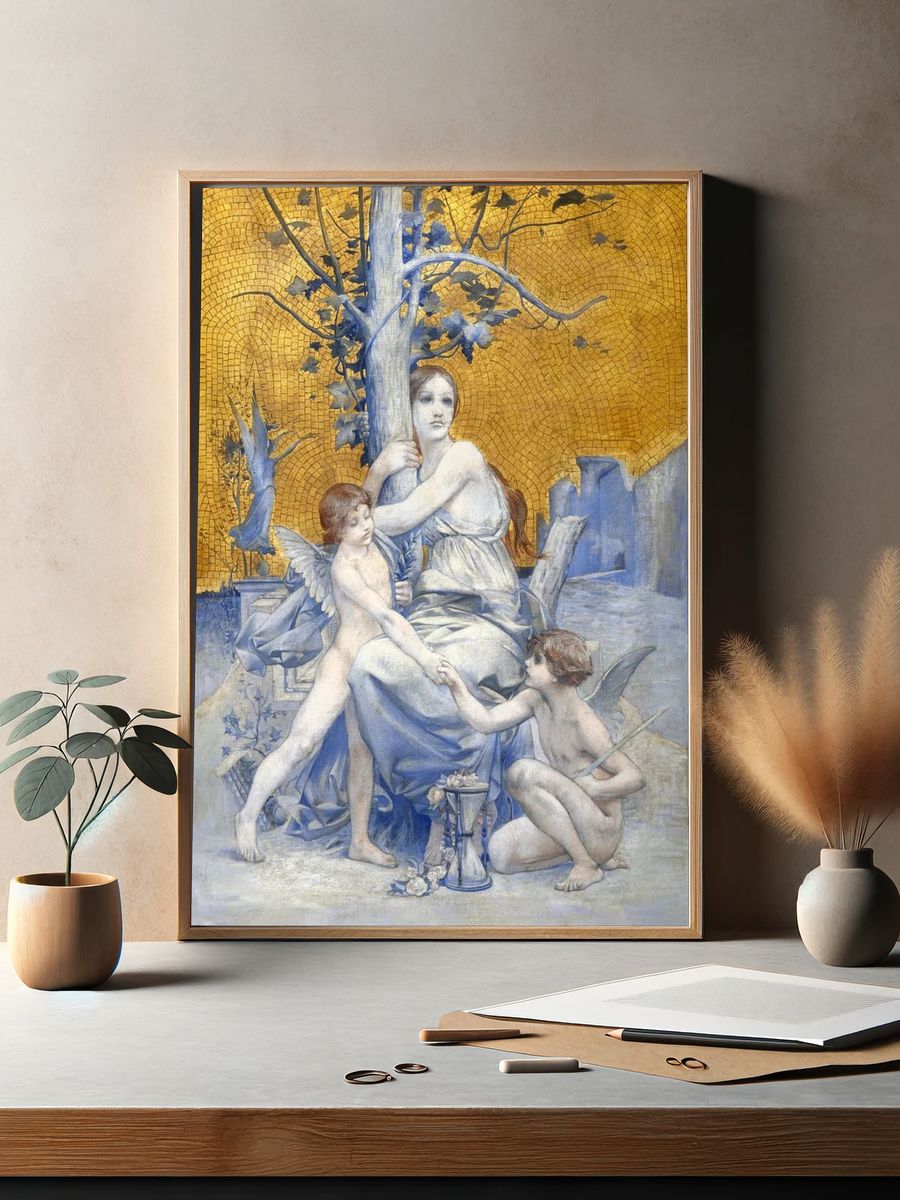 Allegory Time (1896) painting high. — room view 2