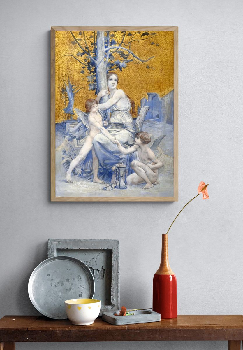Allegory Time (1896) painting high. — room view 3