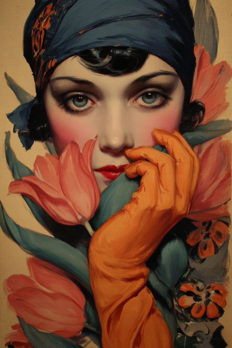 Floral Portrait Fine-Art Print. poster — fine-art art