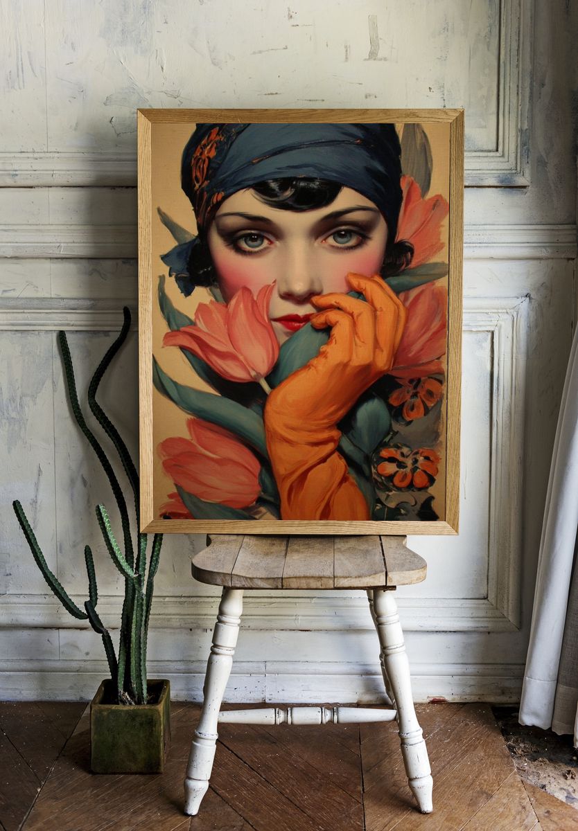 Floral Portrait Fine-Art Print. — room view 1
