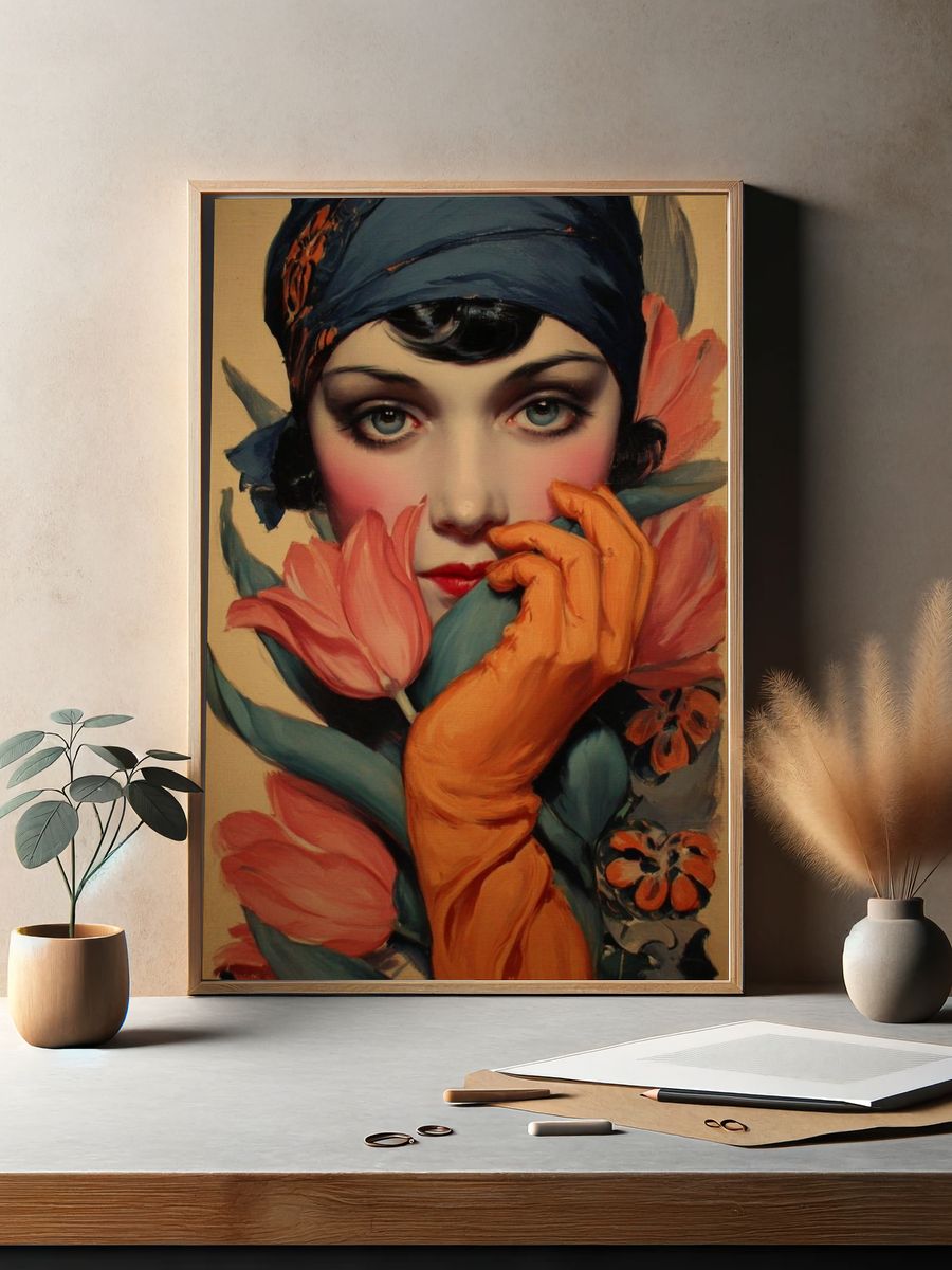 Floral Portrait Fine-Art Print. — room view 2
