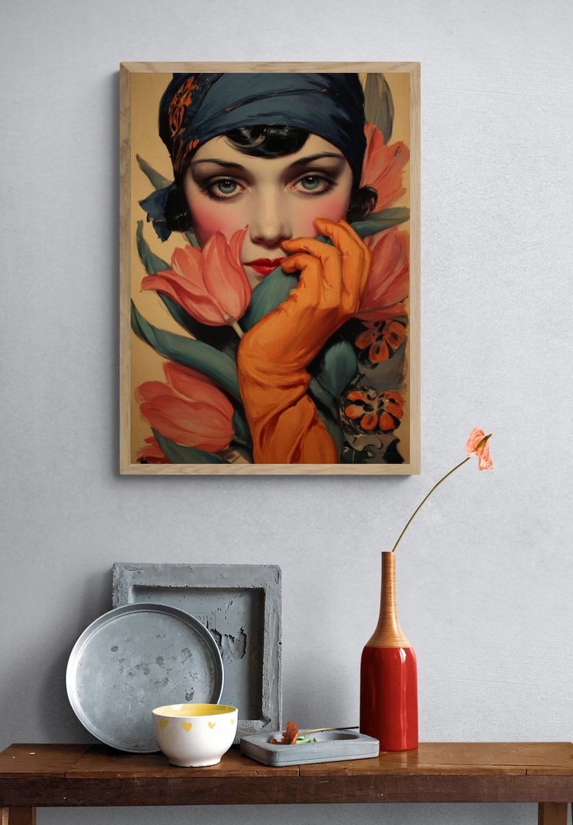 Floral Portrait Fine-Art Print. — room view 3