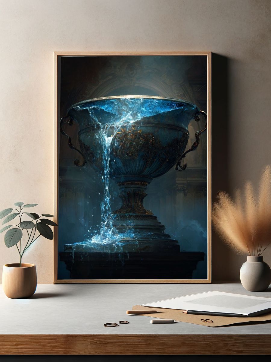 Majestic Fountain — Fine Art Print. — room view 2