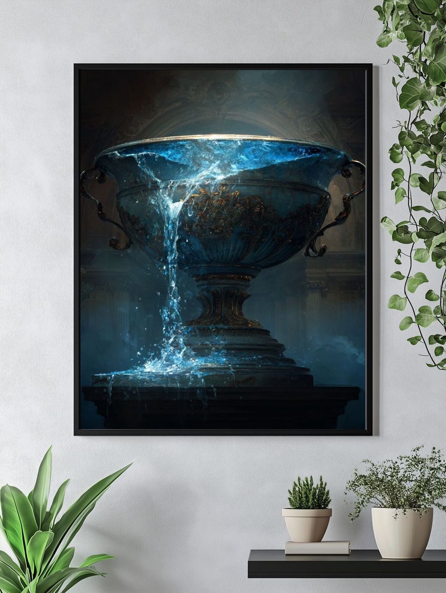 Majestic Fountain — Fine Art Print. — room view 4