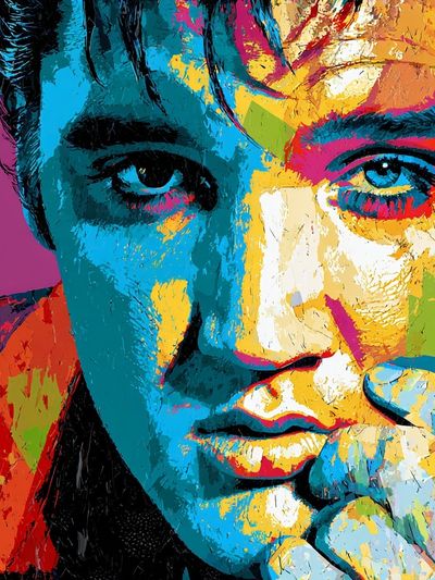 Colorful Pop Art Portrait Poster. poster print