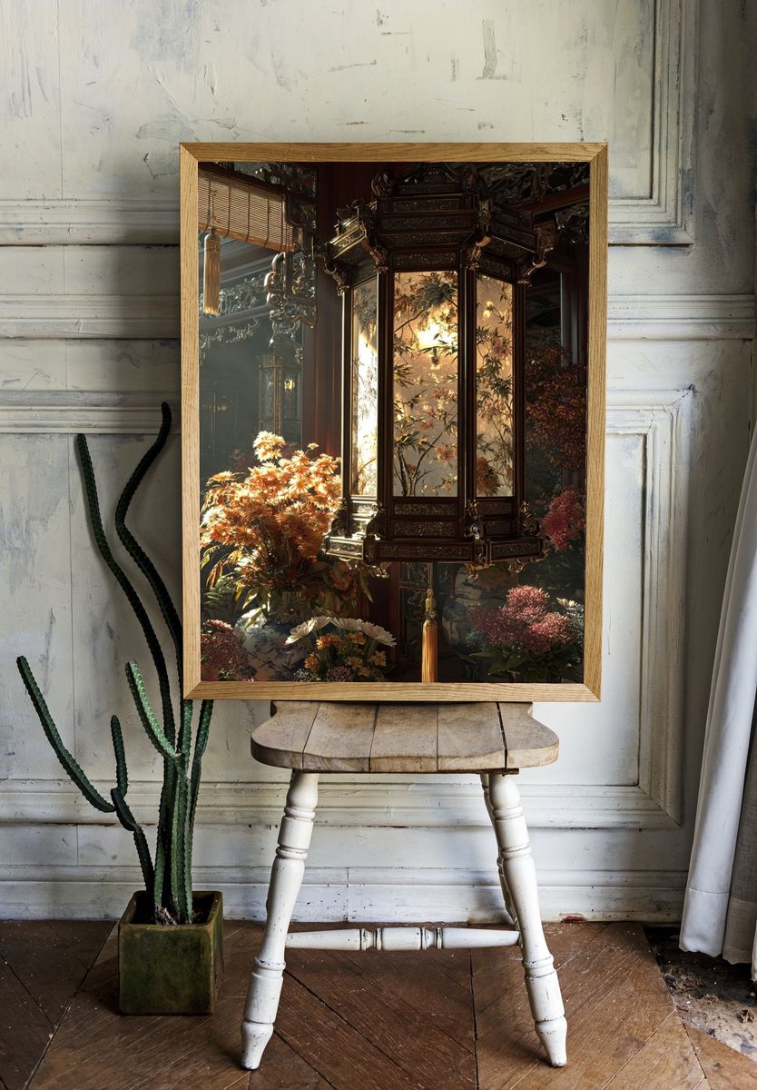 Elegant Lantern — Fine Art Print. — room view 1