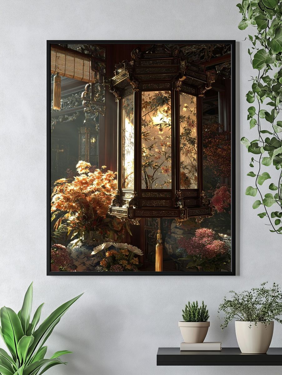 Elegant Lantern — Fine Art Print. — room view 4