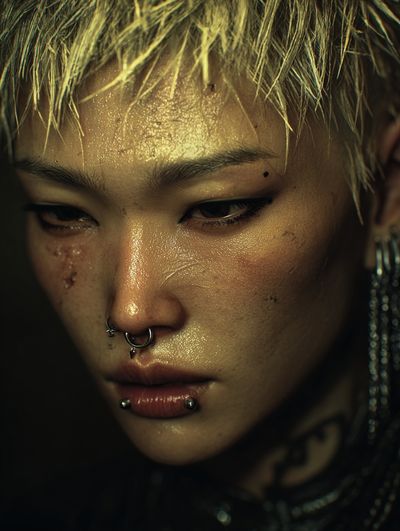Intense Portrait — Fine Art Print. poster
