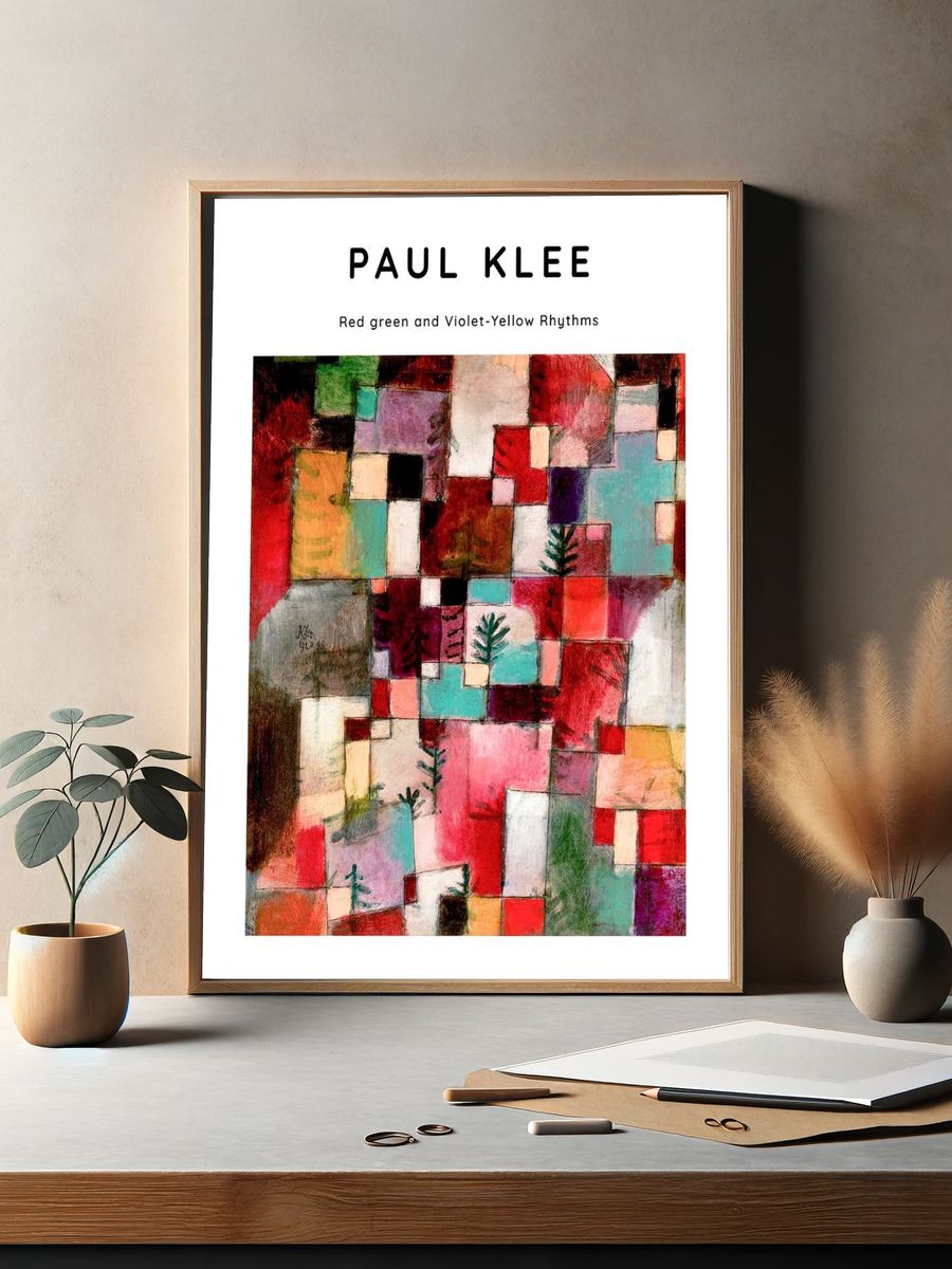 Paul Klee poster, famous Red. — room view 2