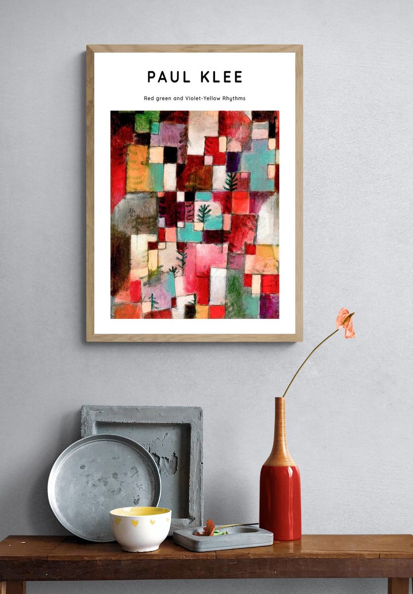 Paul Klee poster, famous Red. — room view 3