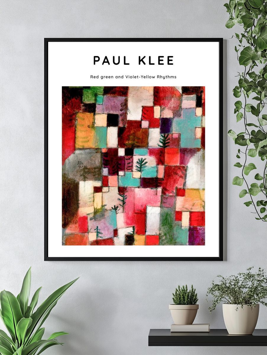 Paul Klee poster, famous Red. — room view 4