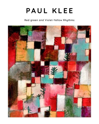 Paul Klee poster, famous Red. poster print