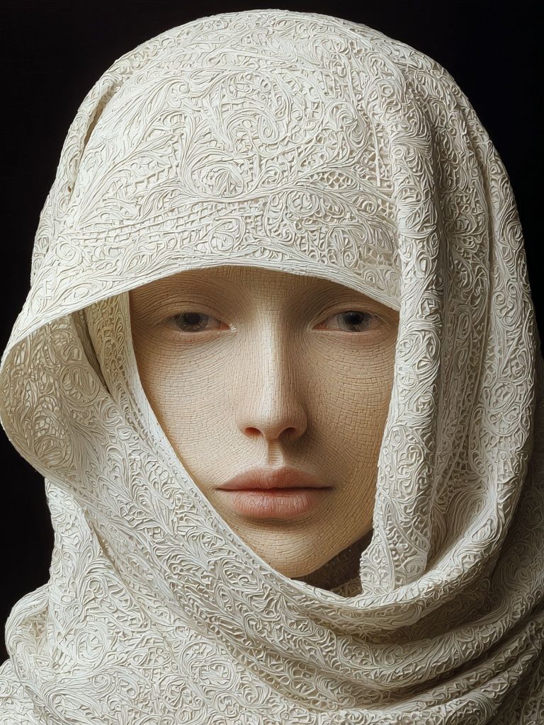 Veiled Portrait Fine-Art Print. poster detail