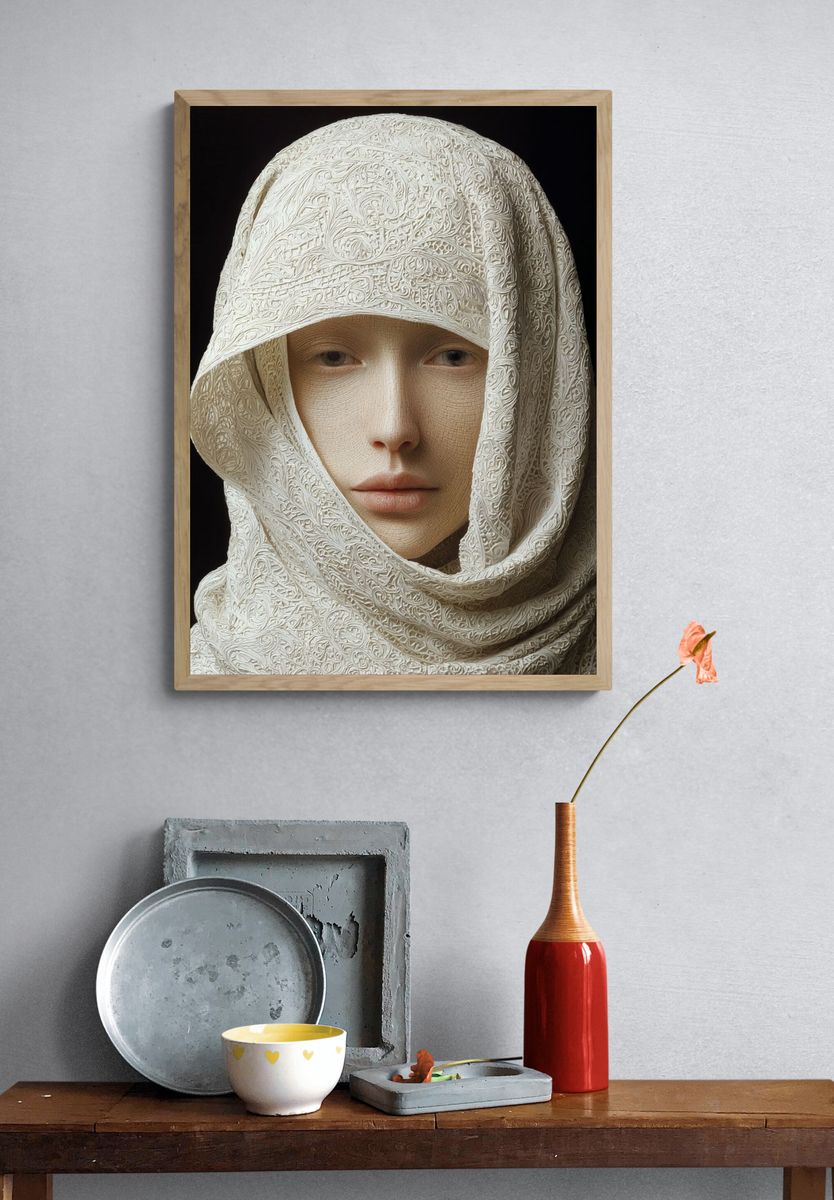 Veiled Portrait Fine-Art Print. — room view 3