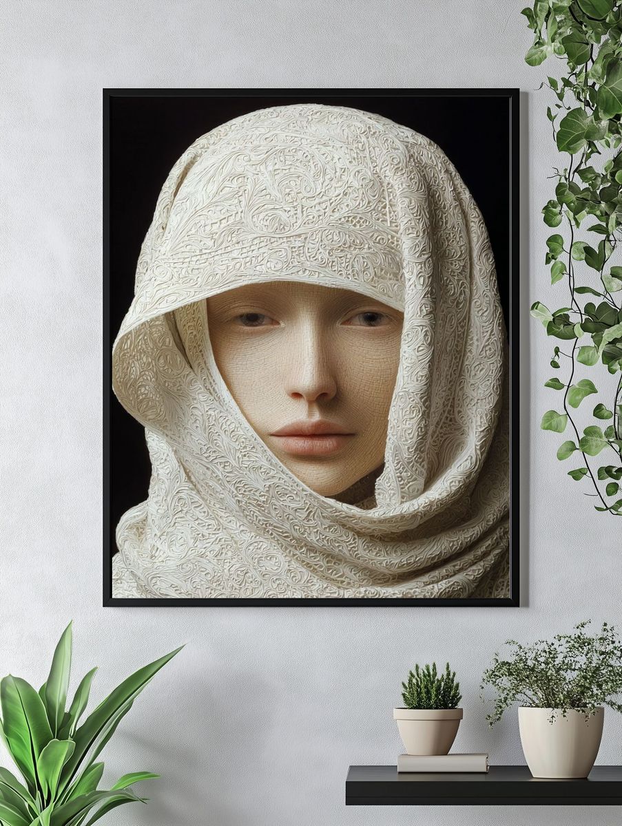 Veiled Portrait Fine-Art Print. — room view 4