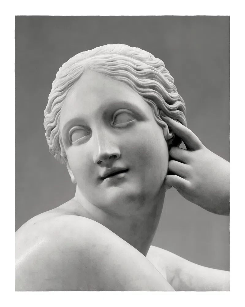 Marble Sculpture Portrait — Fine Art Print. poster — fine-art art