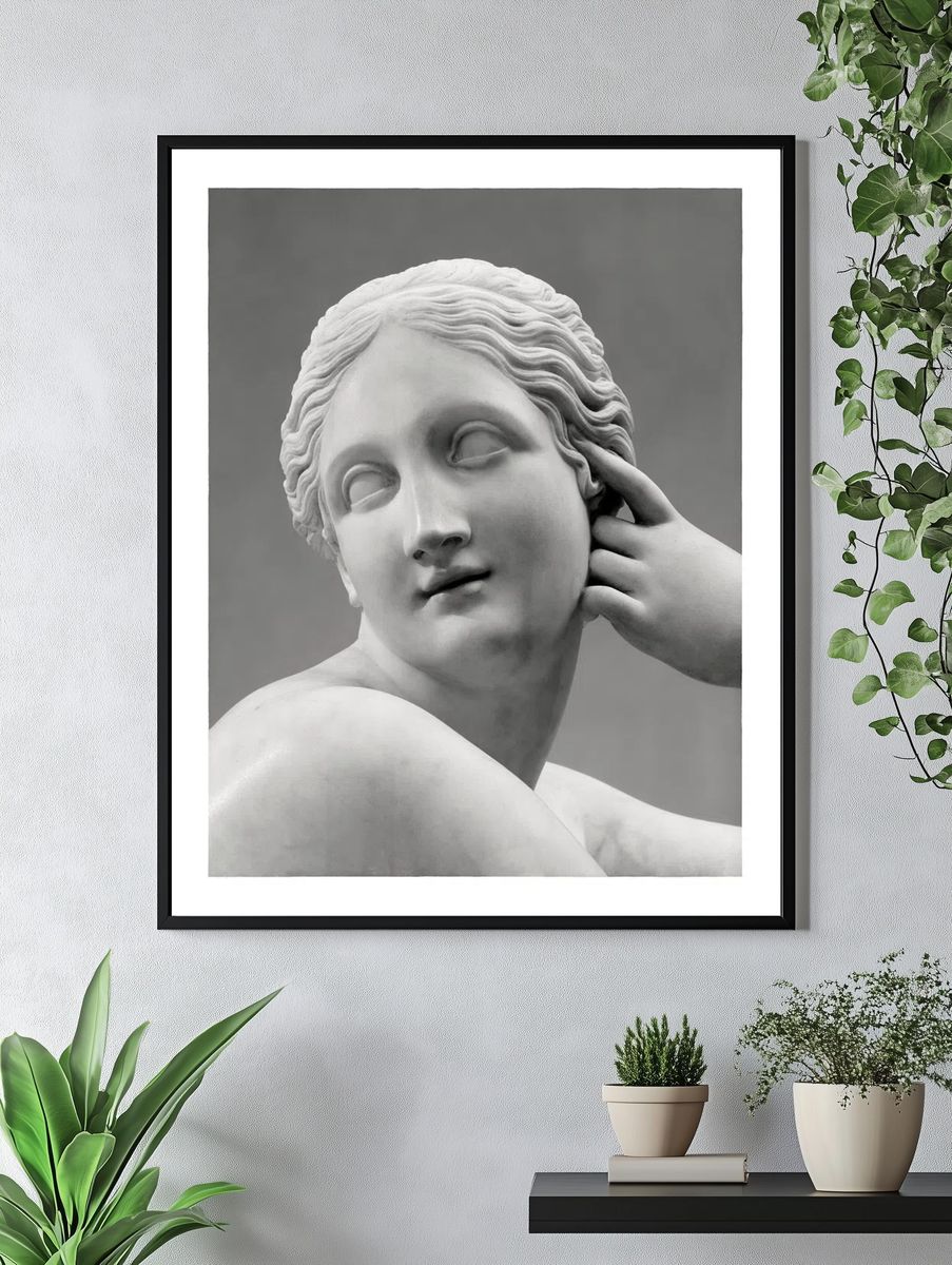 Marble Sculpture Portrait — Fine Art Print. — room view 4