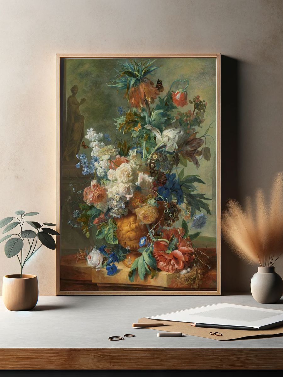 Floral Still Life — Fine-Art Print. — room view 2