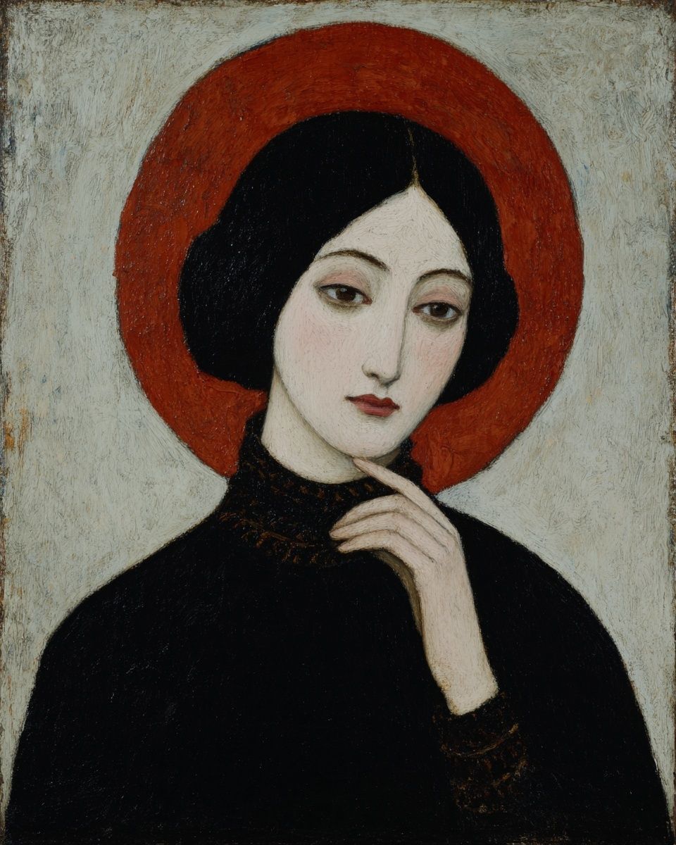 Mystical Woman Portrait — Fine Art Print. poster detail