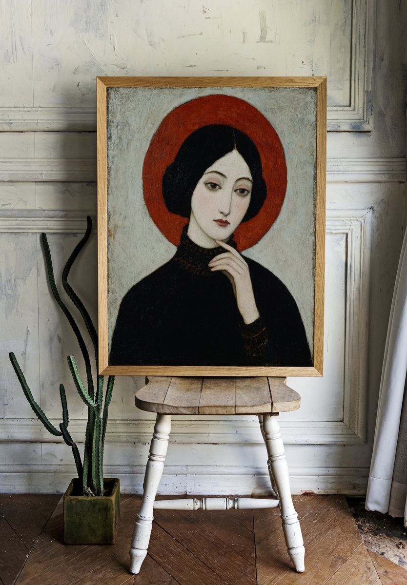 Mystical Woman Portrait — Fine Art Print. — room view 1
