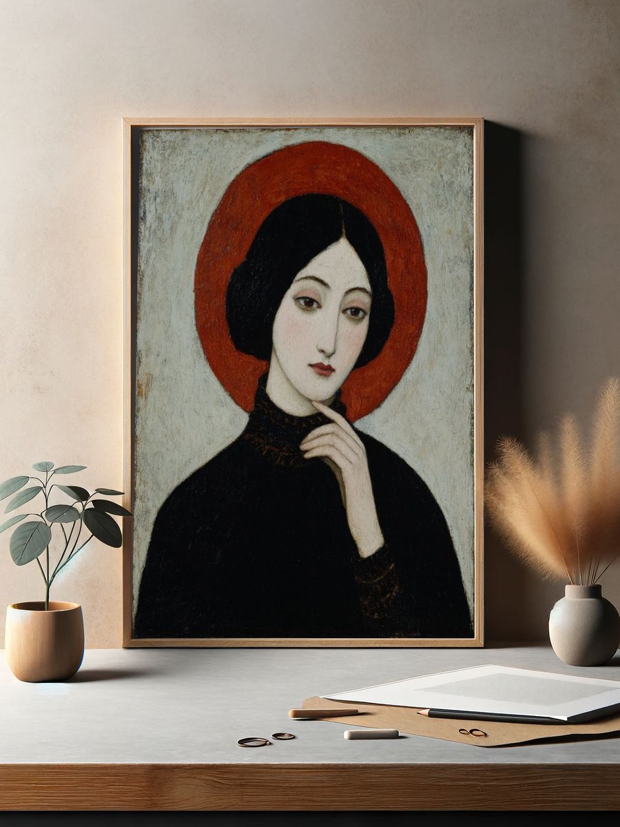 Mystical Woman Portrait — Fine Art Print. — room view 2