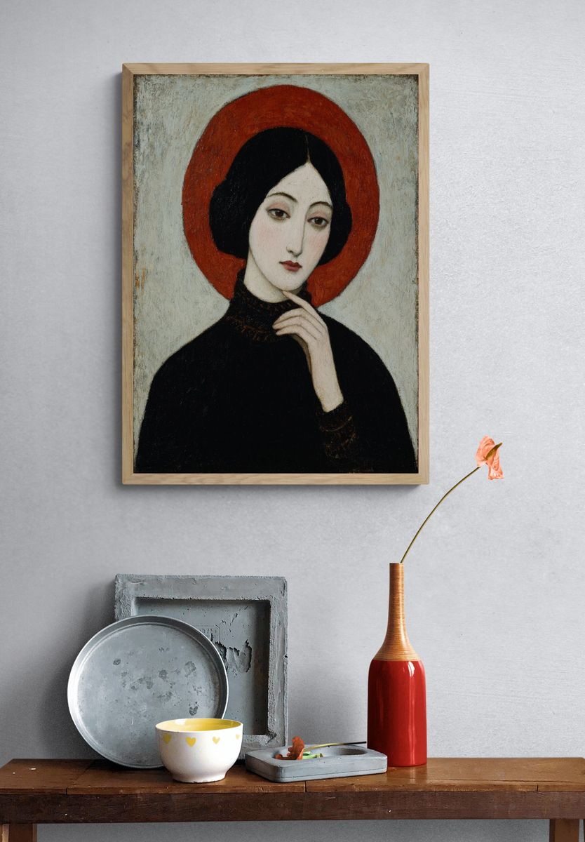 Mystical Woman Portrait — Fine Art Print. — room view 3