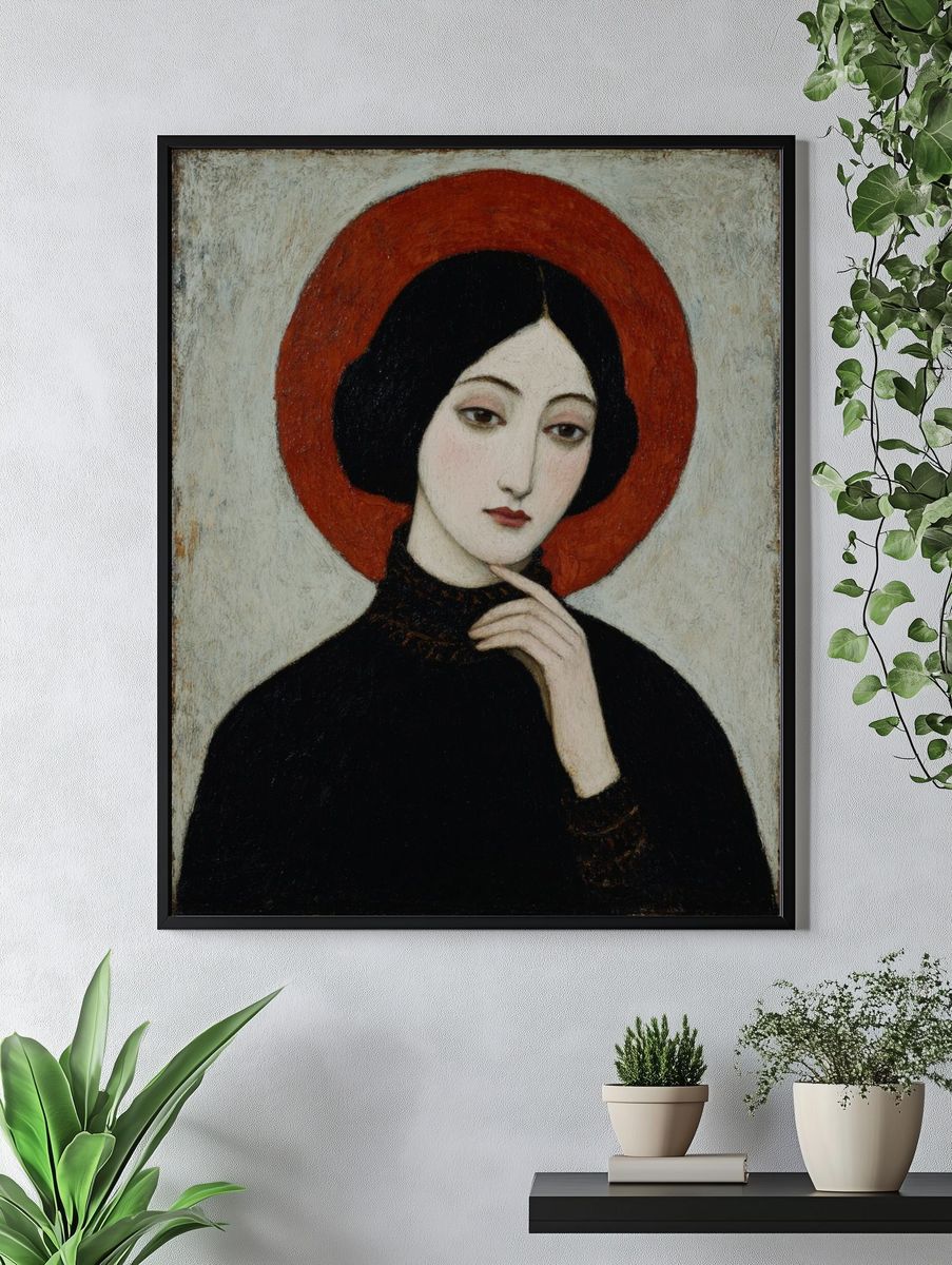Mystical Woman Portrait — Fine Art Print. — room view 4