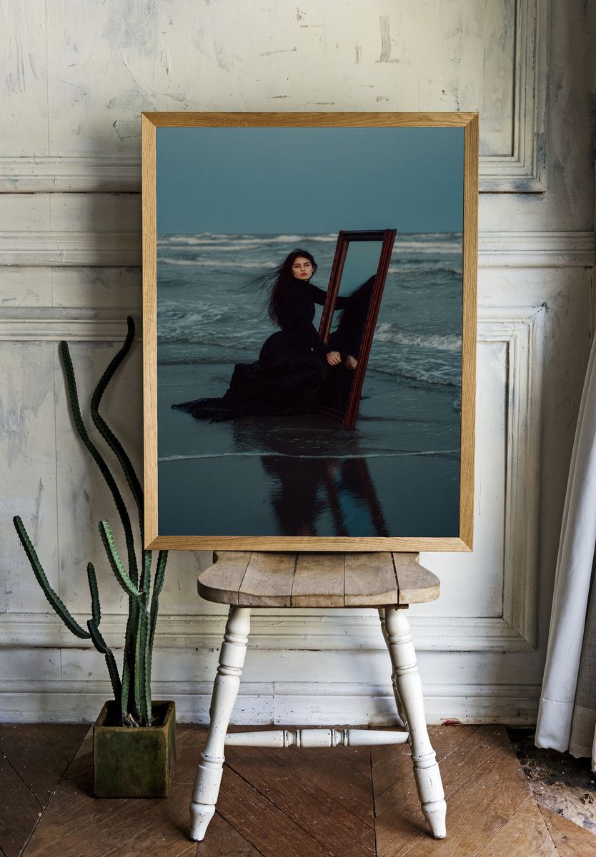 Reflection by the Sea — Fine Art Print. — room view 1