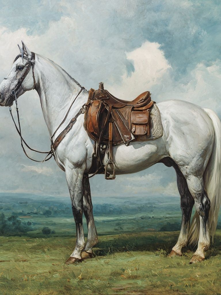 Majestic White Horse — Fine Art Print. poster detail