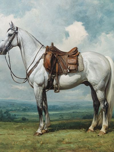 Majestic White Horse — Fine Art Print. poster print